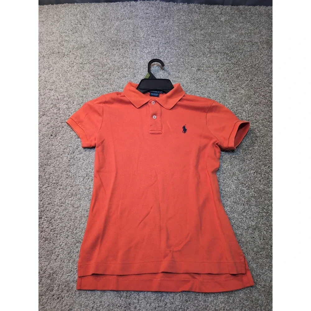 Kids Ralph Lauren Sport‎ Orange Cotton Polo Shirt with Embroidered Pony